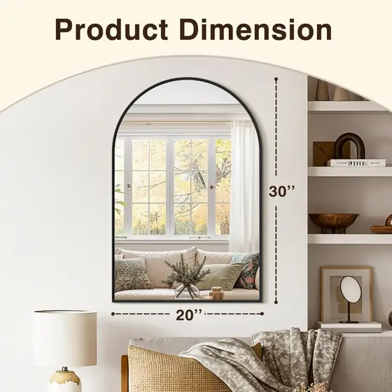 Arched Bathroom Vanity Mirror for… — Photo 3
