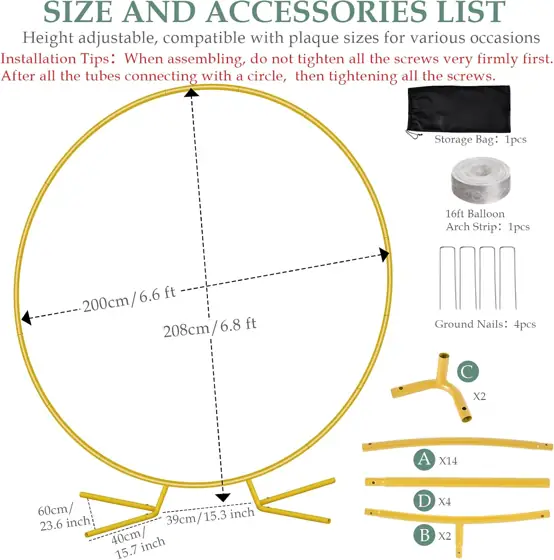 WellSign 6.6FT Round Balloon Arch… — Photo 4