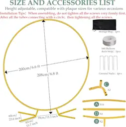 WellSign 6.6FT Round Balloon Arch… — Photo 4