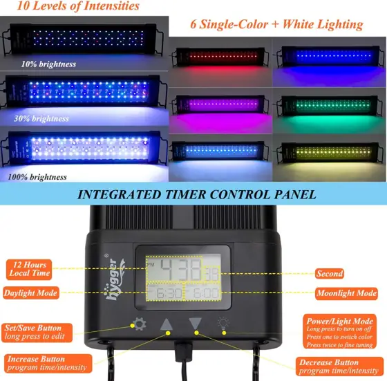 hygger Auto On/Off LED Aquarium… — Photo 2