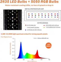 hygger Auto On/Off LED Aquarium… — Photo 3