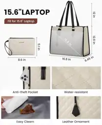 LOVEVOOK Lunch Tote Bag for… — Photo 3