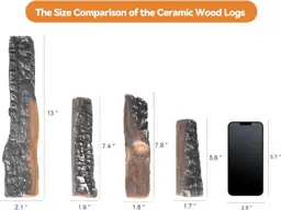 Skyflame Small Gas Fireplace Logs… — Photo 2