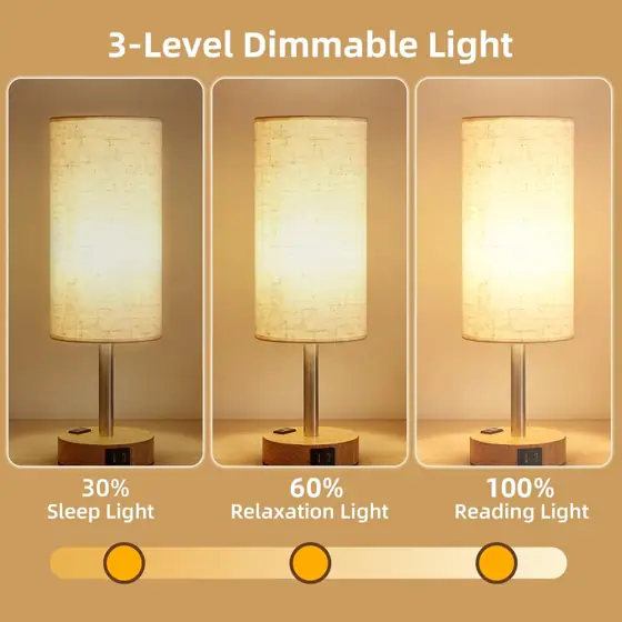 Table Lamp with Touch, AC… — Photo 3