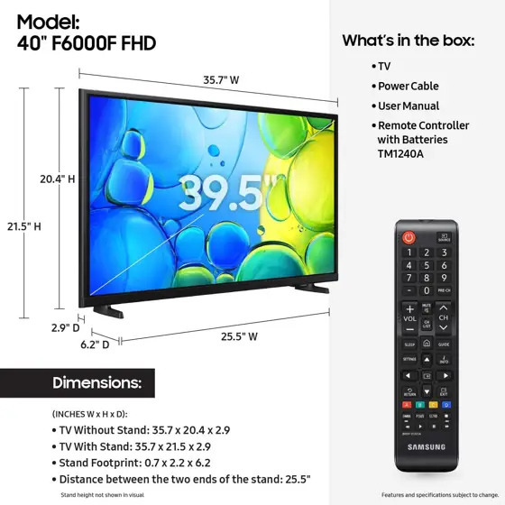 SAMSUNG 40-Inch Full HD F6000… — Photo 2