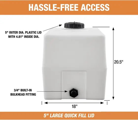 RomoTech 82123919 Square Reservoir Water… — Photo 3