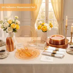 DaYammi 350PCS Orange Glitter Plastic… — Photo 4