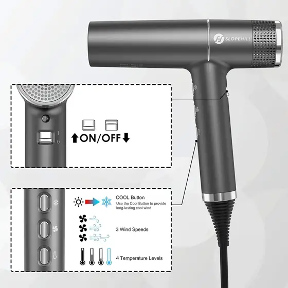 Slopehill Hair Dryer with Brushless… — Photo 4