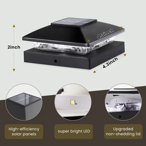 Solar Post Cap Lights Outdoor… — Photo 4