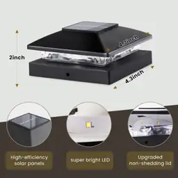 Solar Post Cap Lights Outdoor… — Photo 4
