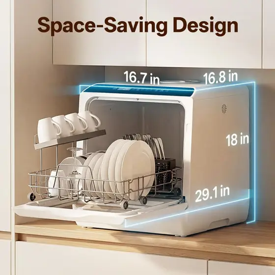 NOVETE Portable Countertop Dishwashers for… — Photo 2