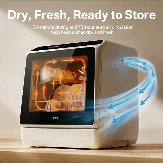 NOVETE Portable Countertop Dishwashers for… — Photo 4