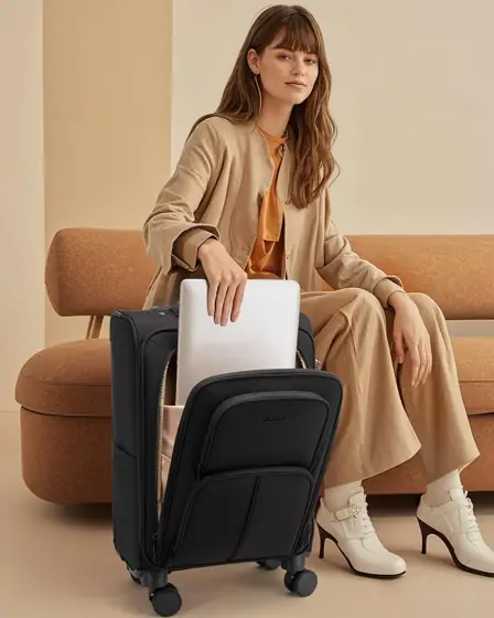 LOVEVOOK Carry-On Luggage 22x14x9, Airline… — Photo 2