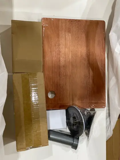 33x22 Drop-In Kitchen Sink with… — Photo 6