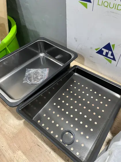 33x22 Drop-In Kitchen Sink with… — Photo 7