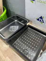 33x22 Drop-In Kitchen Sink with… — Photo 7