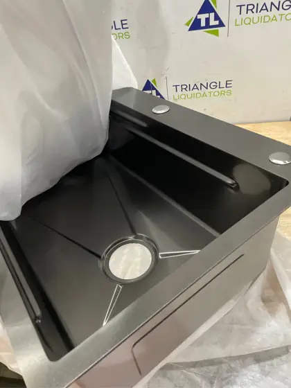 33x22 Drop-In Kitchen Sink with… — Photo 8