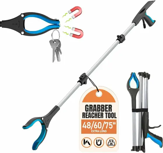 48" Aluminum Foldable Reacher Grabber,… — Photo 1