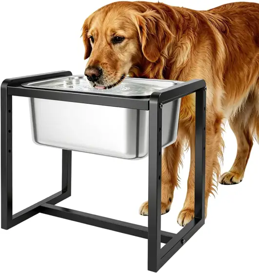 Adjustable Height Elevated Dog Water… — Photo 1