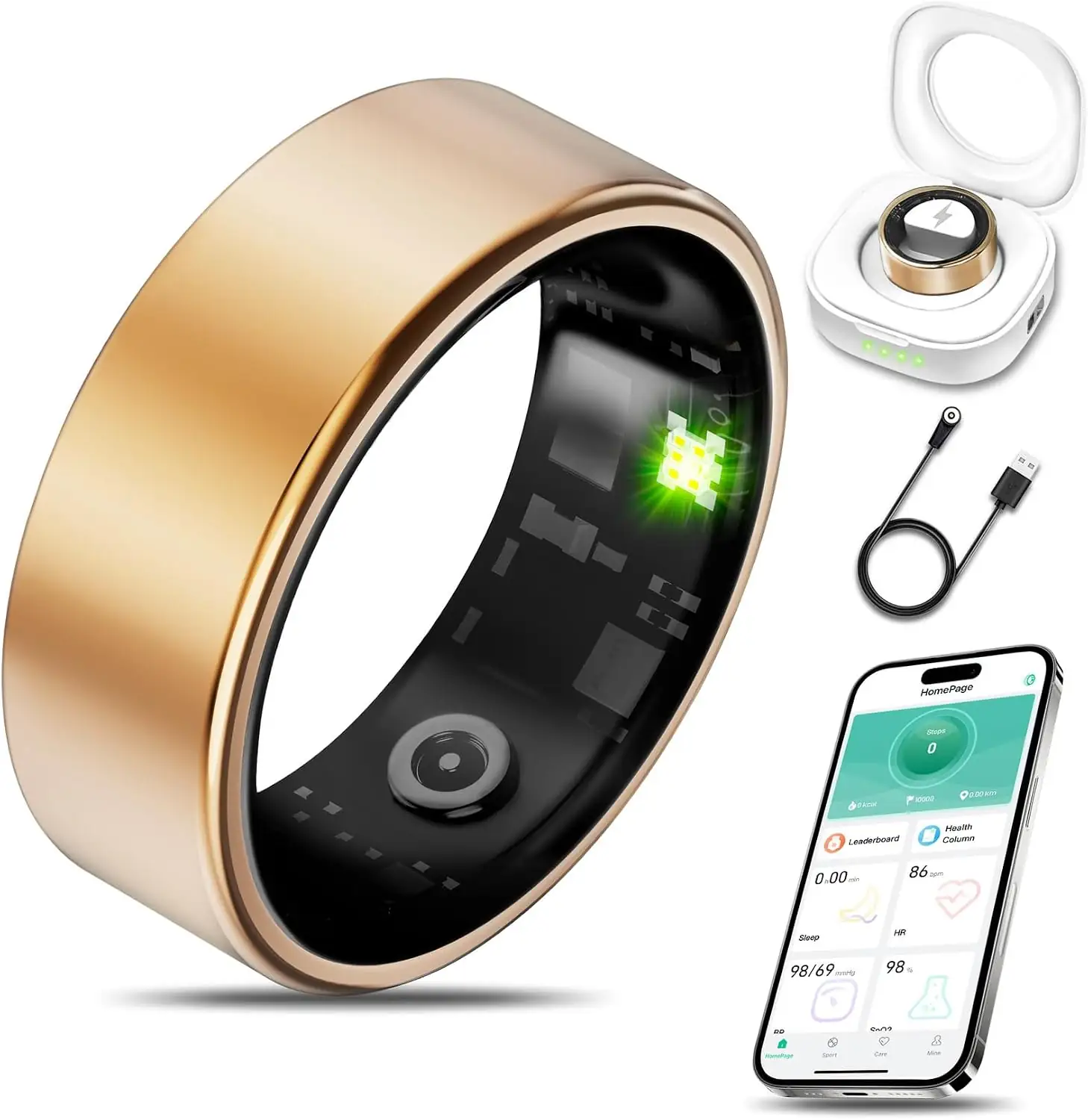 Smart Health Ring Fitness Tracker,… — Photo 1