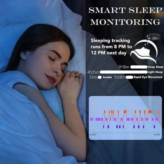 Smart Health Ring Fitness Tracker,… — Photo 4