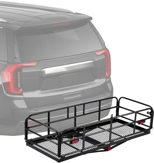 Hitch-Mounted Cargo Basket, 750 Lb… — Photo 1
