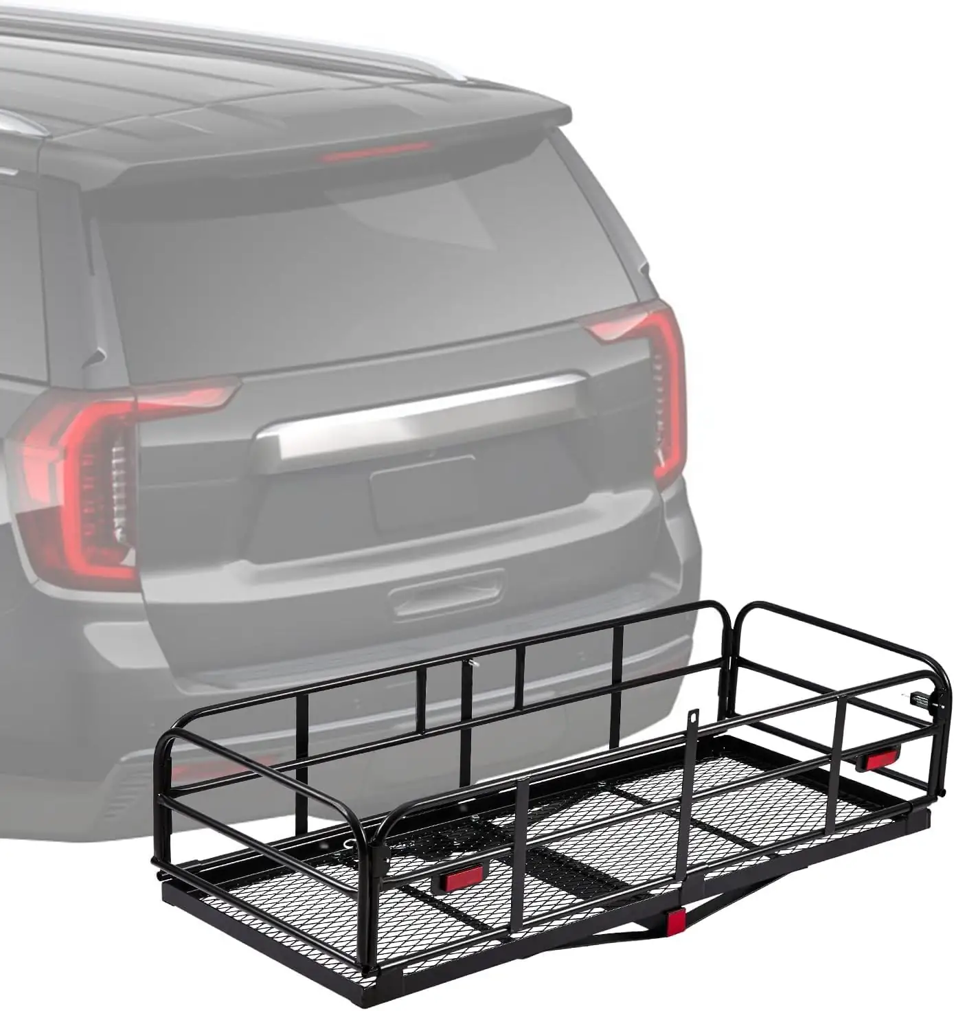Hitch-Mounted Cargo Basket, 750 Lb… — Photo 1