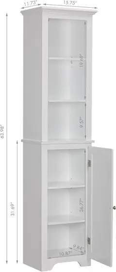 UTEX Tall Bathroom Storage Cabinet… — Photo 3