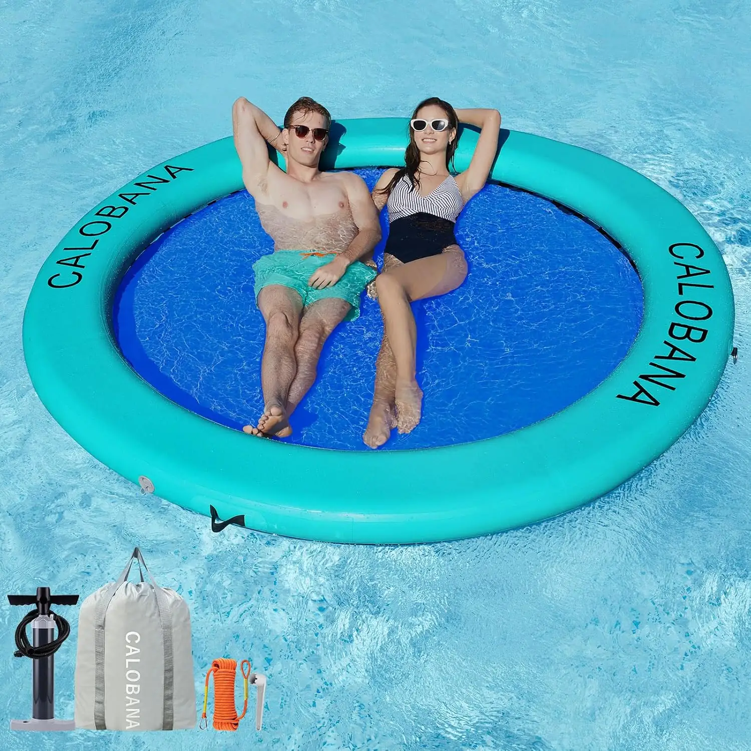 CALOBANA Water Hammock Inflatable Round… — Photo 1