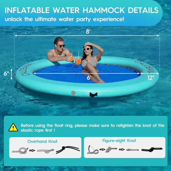 CALOBANA Water Hammock Inflatable Round… — Photo 2