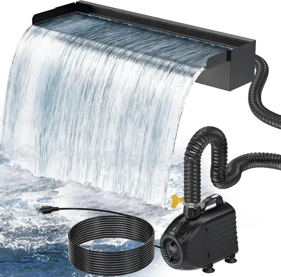 POPOSOAP 24-Inch Pond Waterfall Spillway… — Photo 1