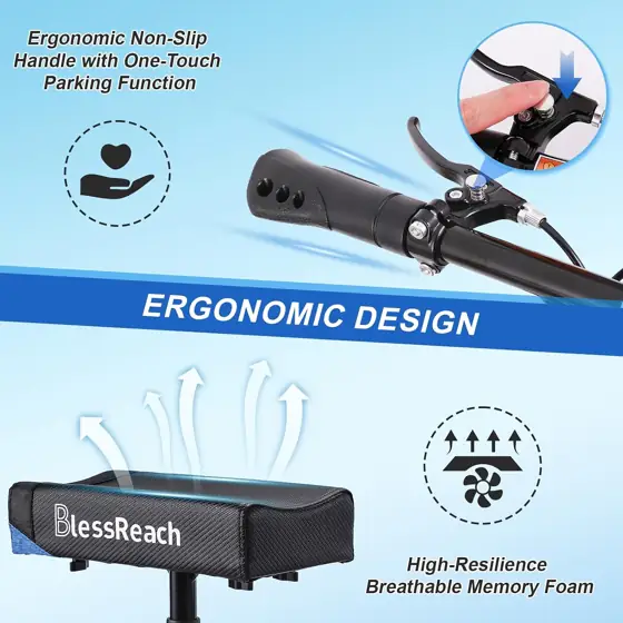 BlessReach Knee Scooter for Adults… — Photo 3