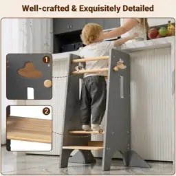 COSYLAND Adjustable Toddler Standing Tower… — Photo 3