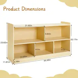 Montessori Shelf: Wooden Toy Storage… — Photo 2