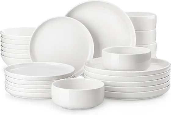 MALACASA 24 Pcs Porcelain Plates… — Photo 1