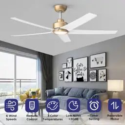 52 in. Indoor/Outdoor White LED… — Photo 2
