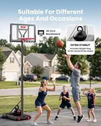 IGL Portable Basketball Hoop, 5.6-10FT… — Photo 3