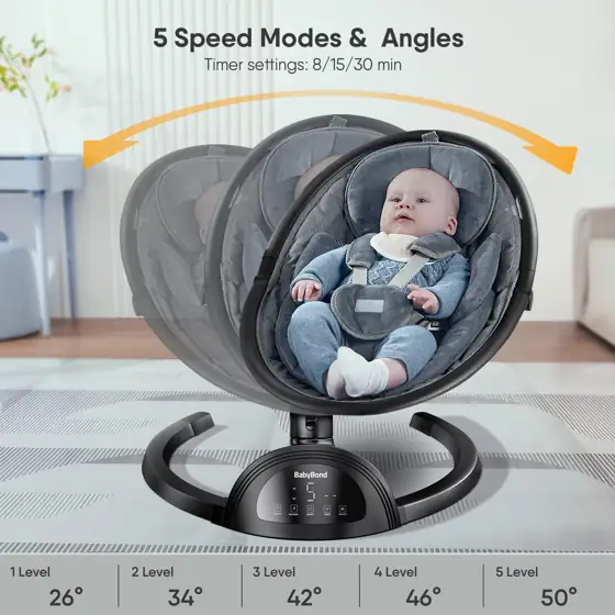 BabyBond Baby Swings for Infants,… — Photo 2