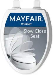 Mayfair Cassel Slow-Close Toilet Seat,… — Photo 1