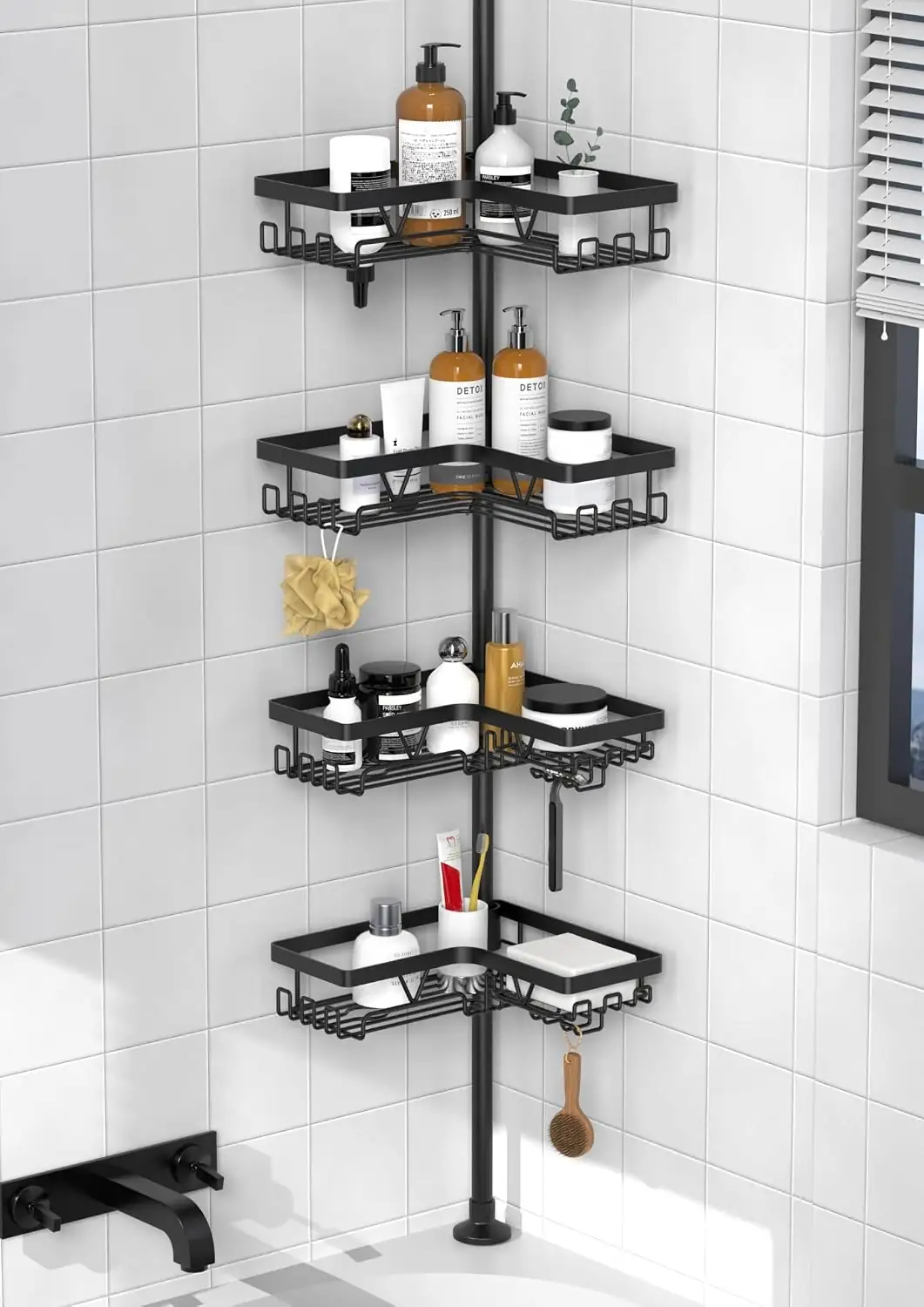 KEGII Corner Shower Caddy Tension… — Photo 1