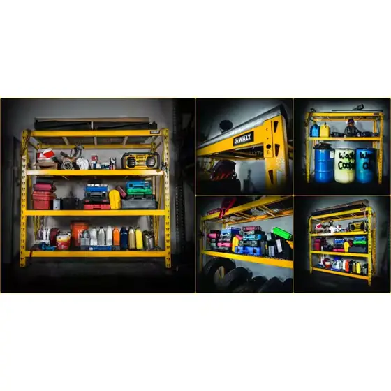 Yellow 4-Tier Steel Garage Storage… — Photo 2