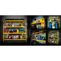Yellow 4-Tier Steel Garage Storage… — Photo 2