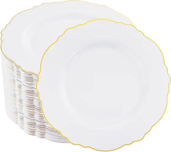 WDF 60pcs Gold Dessert Plates… — Photo 1