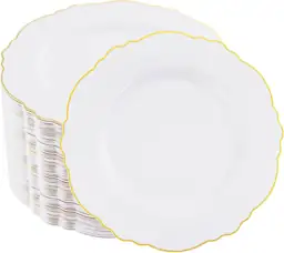 WDF 60pcs Gold Dessert Plates… — Photo 1