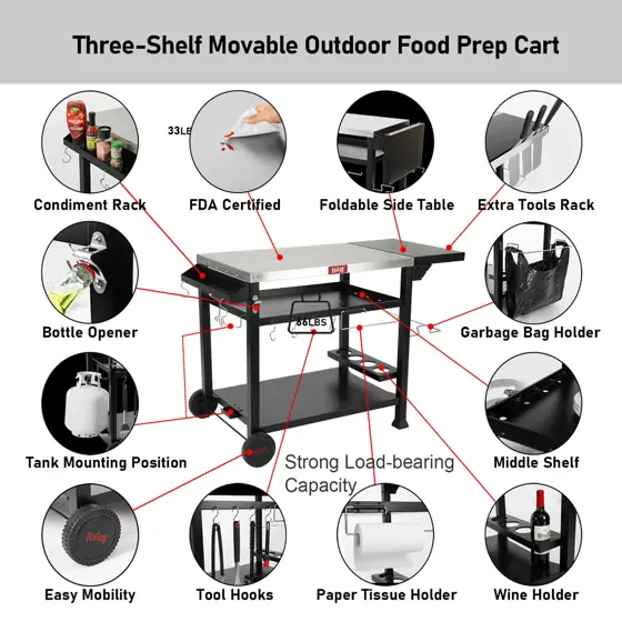 Feasto 845001L Stainless Steel Grill… — Photo 4