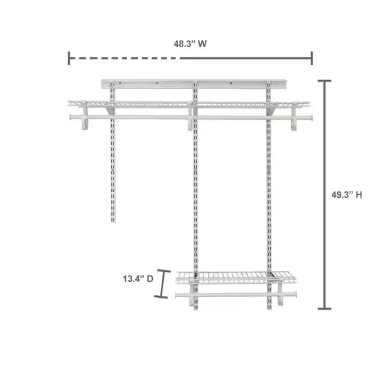 ShelfTrack 48 in. W White… — Photo 3