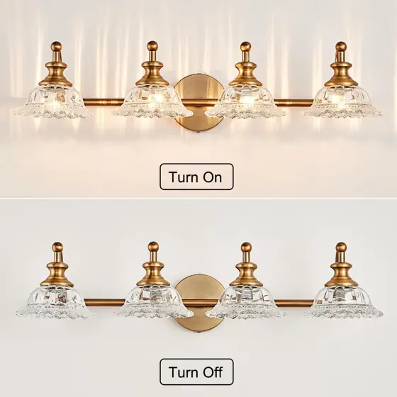 XIEDUN 4-Light Vanity Light Fixtures… — Photo 3
