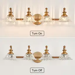 XIEDUN 4-Light Vanity Light Fixtures… — Photo 3