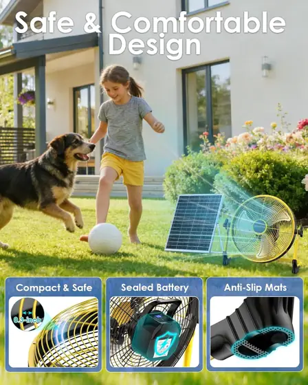 18' Portable Solar Powered Floor… — Photo 2
