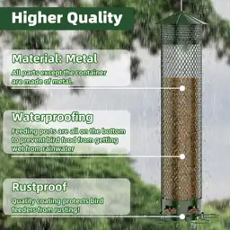 Metal Squirrel Proof Bird Feeders… — Photo 4